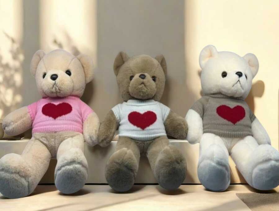 Oso de peluche con suéter 50cm