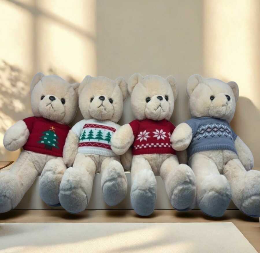 Oso de peluche con suéter 50cm