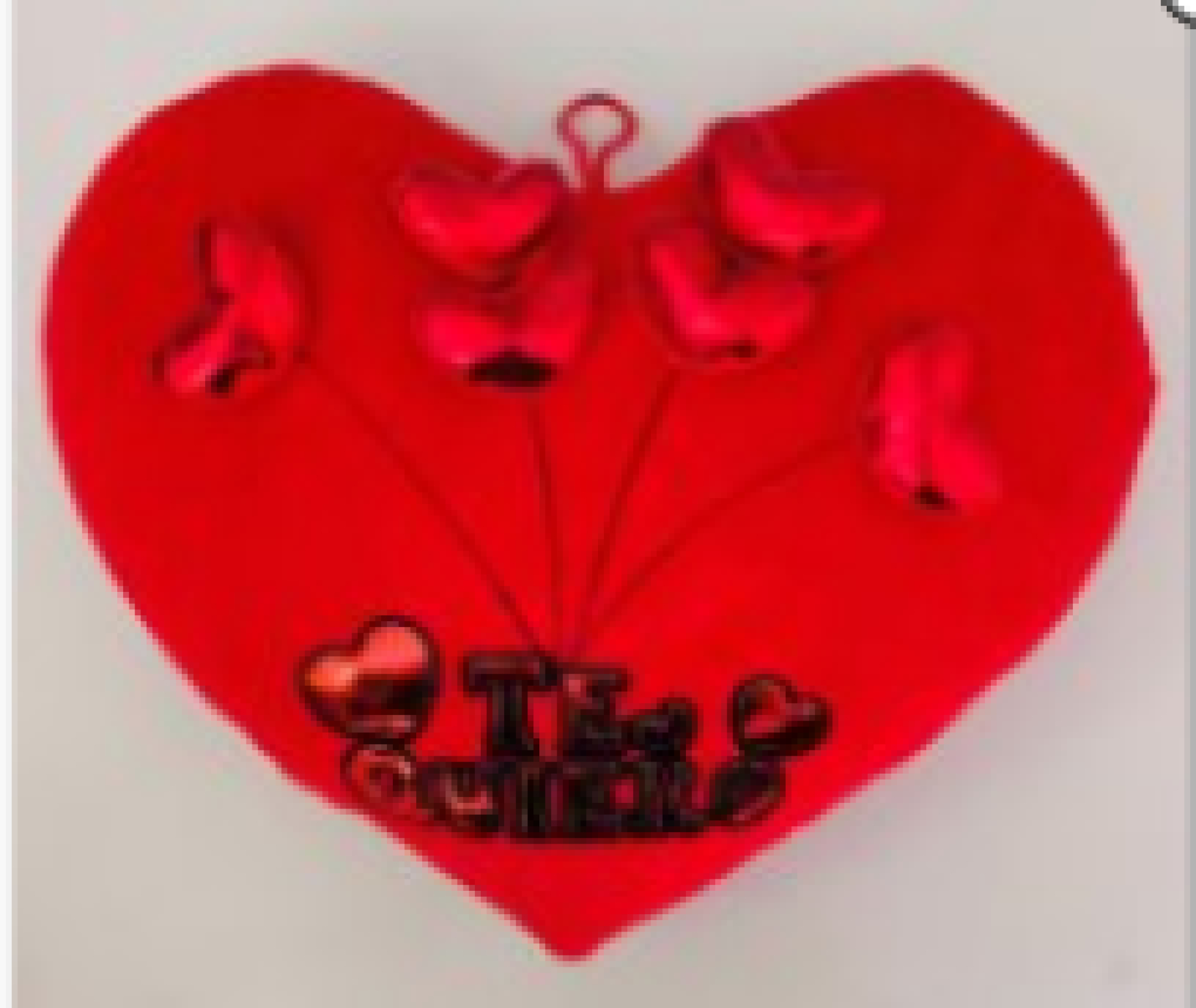 Almohada corazón Te Amo brillante 25cm