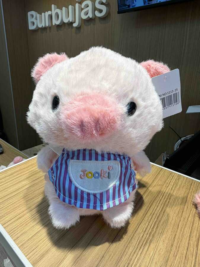 Peluche chef cerdo 25cm
