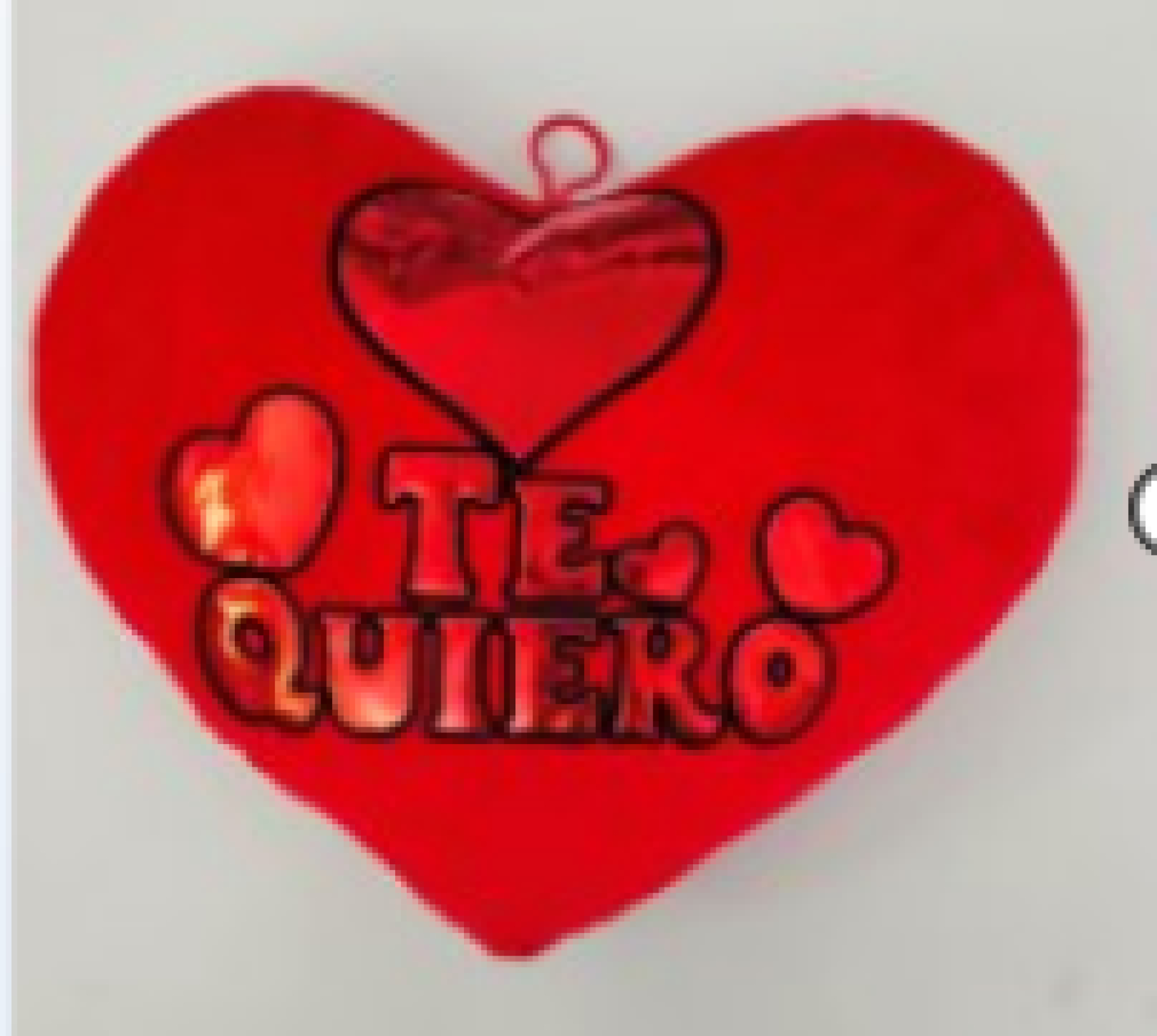 Llavero corazón Te Amo doble 12cm