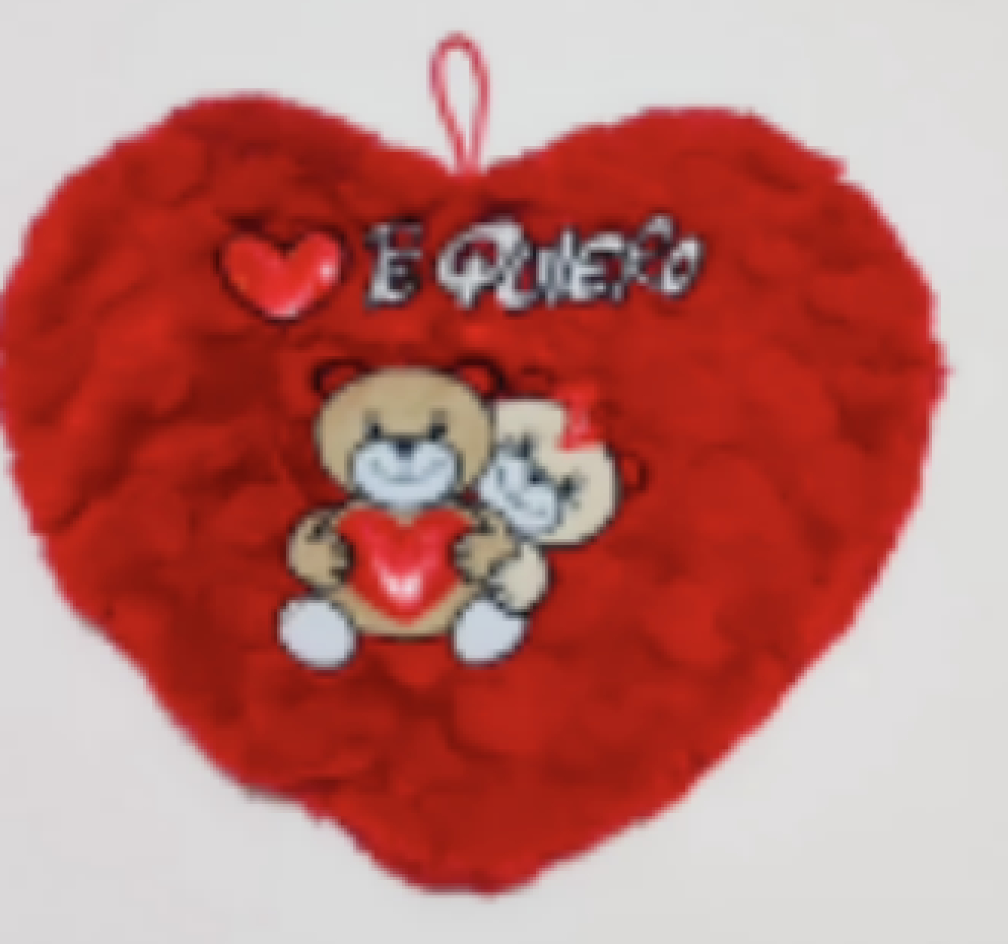 Almohada corazón Te Quiero con osito 30cm