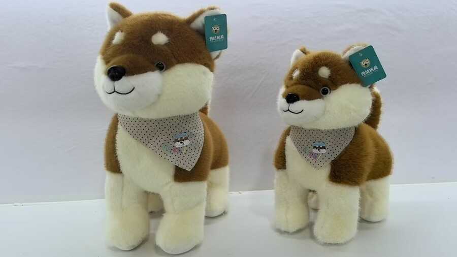 Peluche shiba Inu con bufanda 60cm