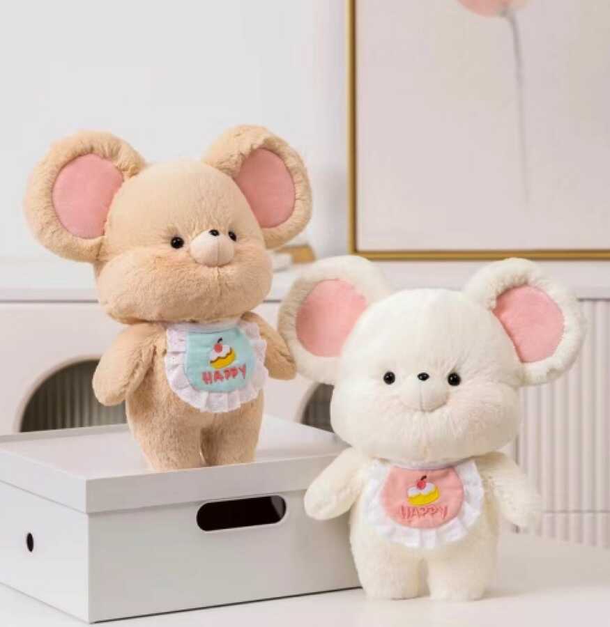 Peluche ratón de orejas grandes 30cm