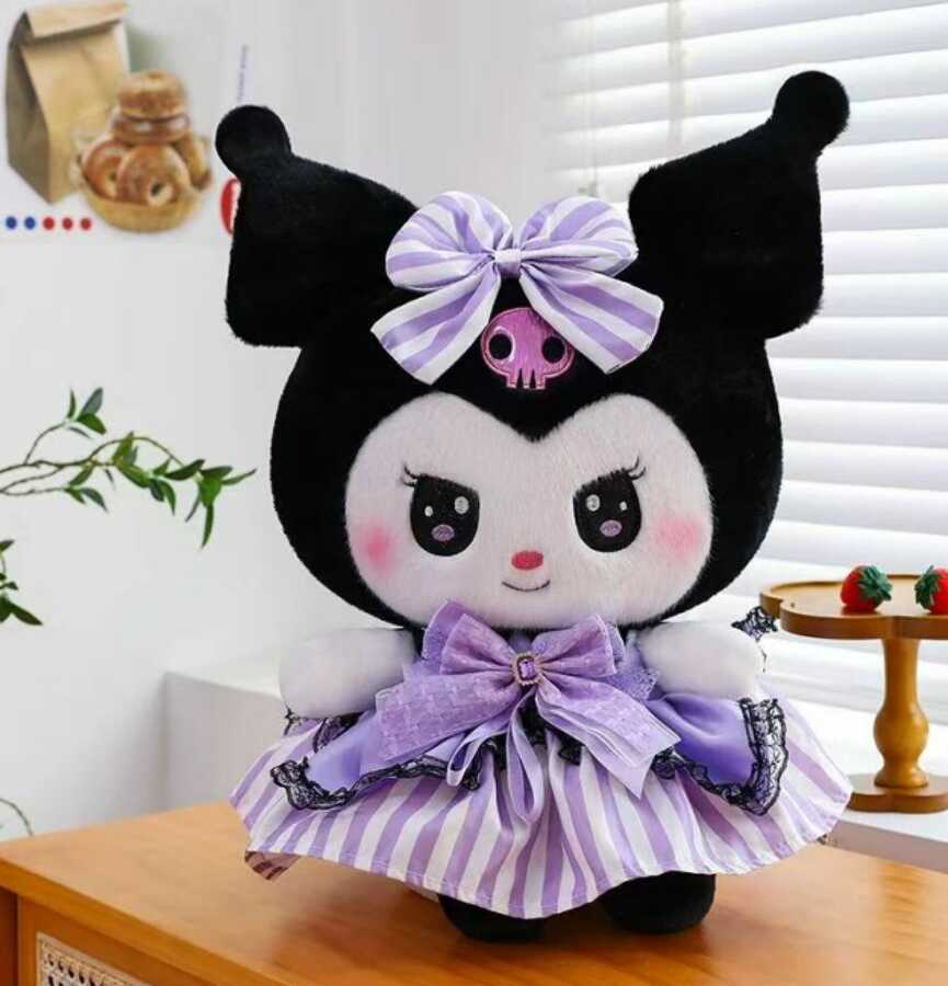 Peluche kuromi rayado 45cm
