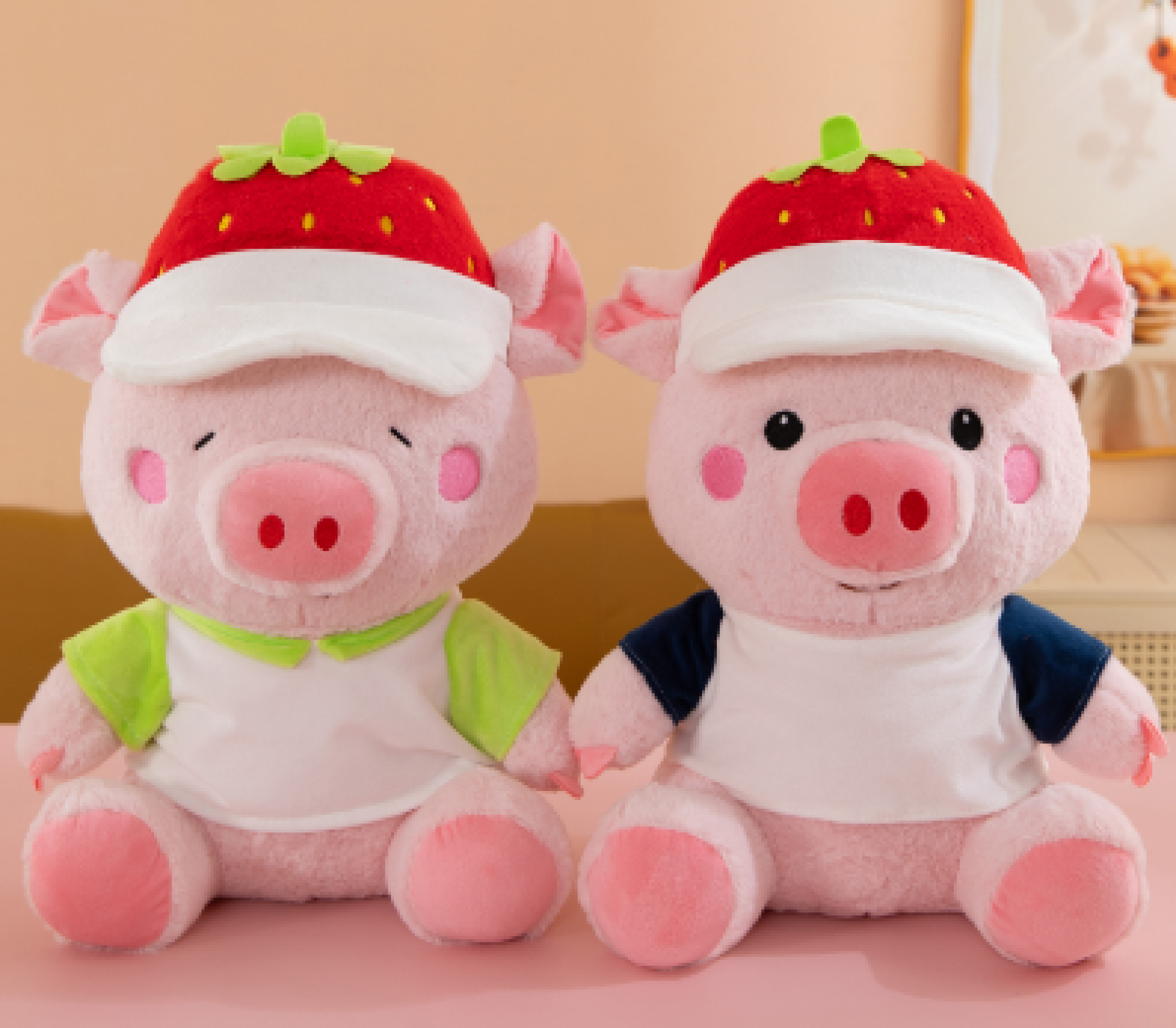 Chanchito con gorro 30cm