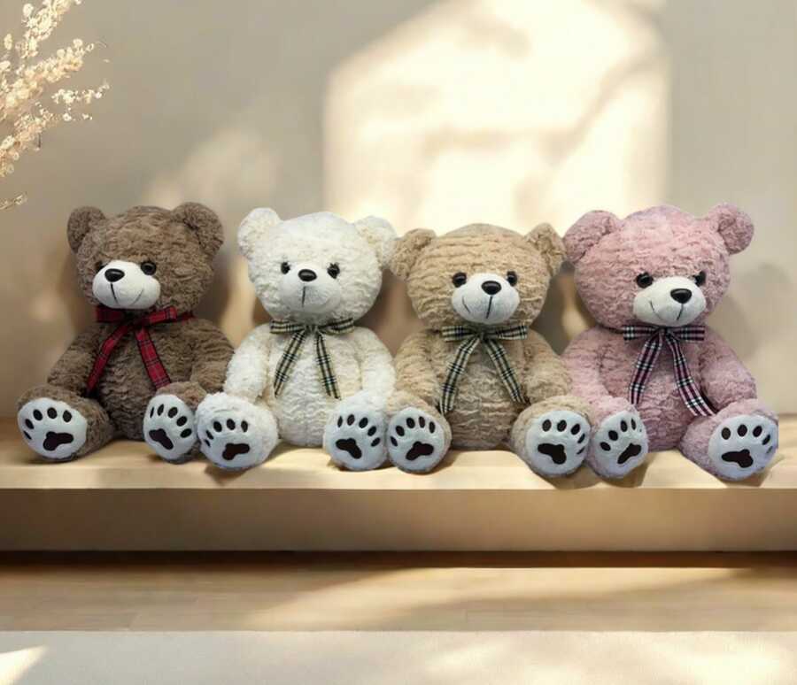 Oso con lazo y patitas 38cm