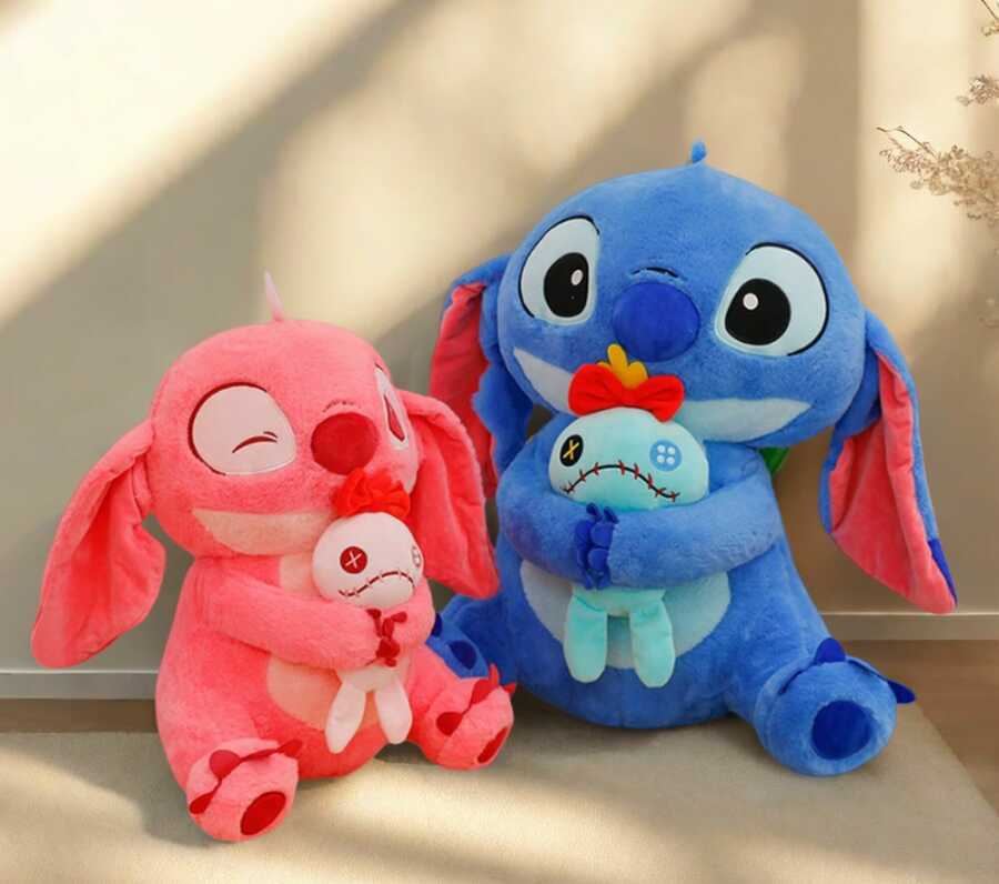 Peluche stitch sosteniendo a Little Gold 30cm