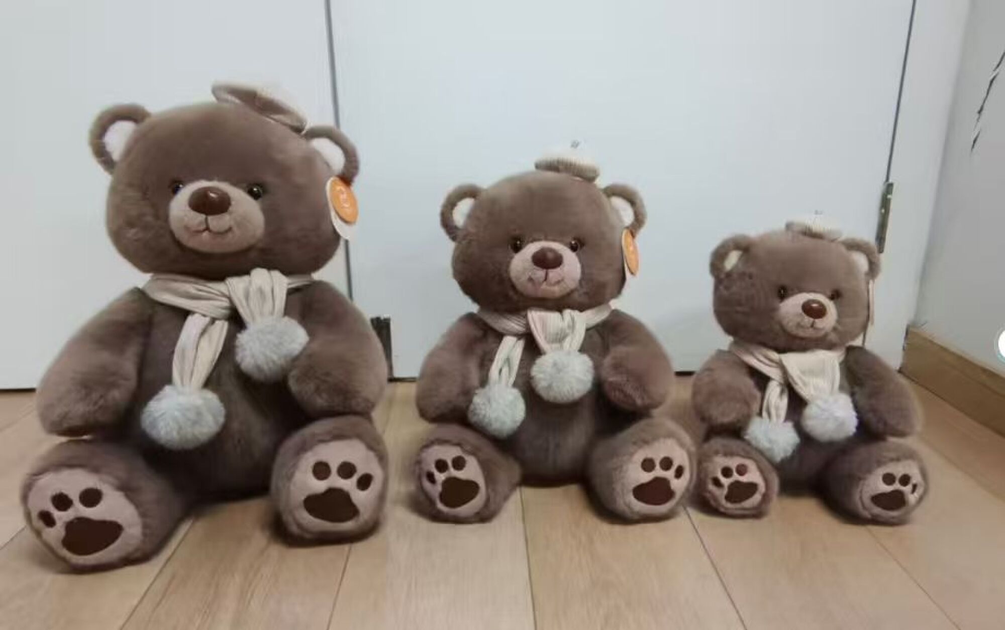 Oso con bufanda 40cm