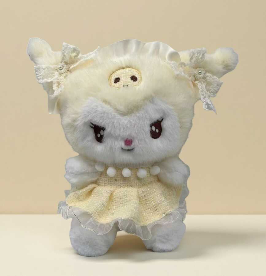 Peluche bolso Kuromi estilo Chanel 23cm