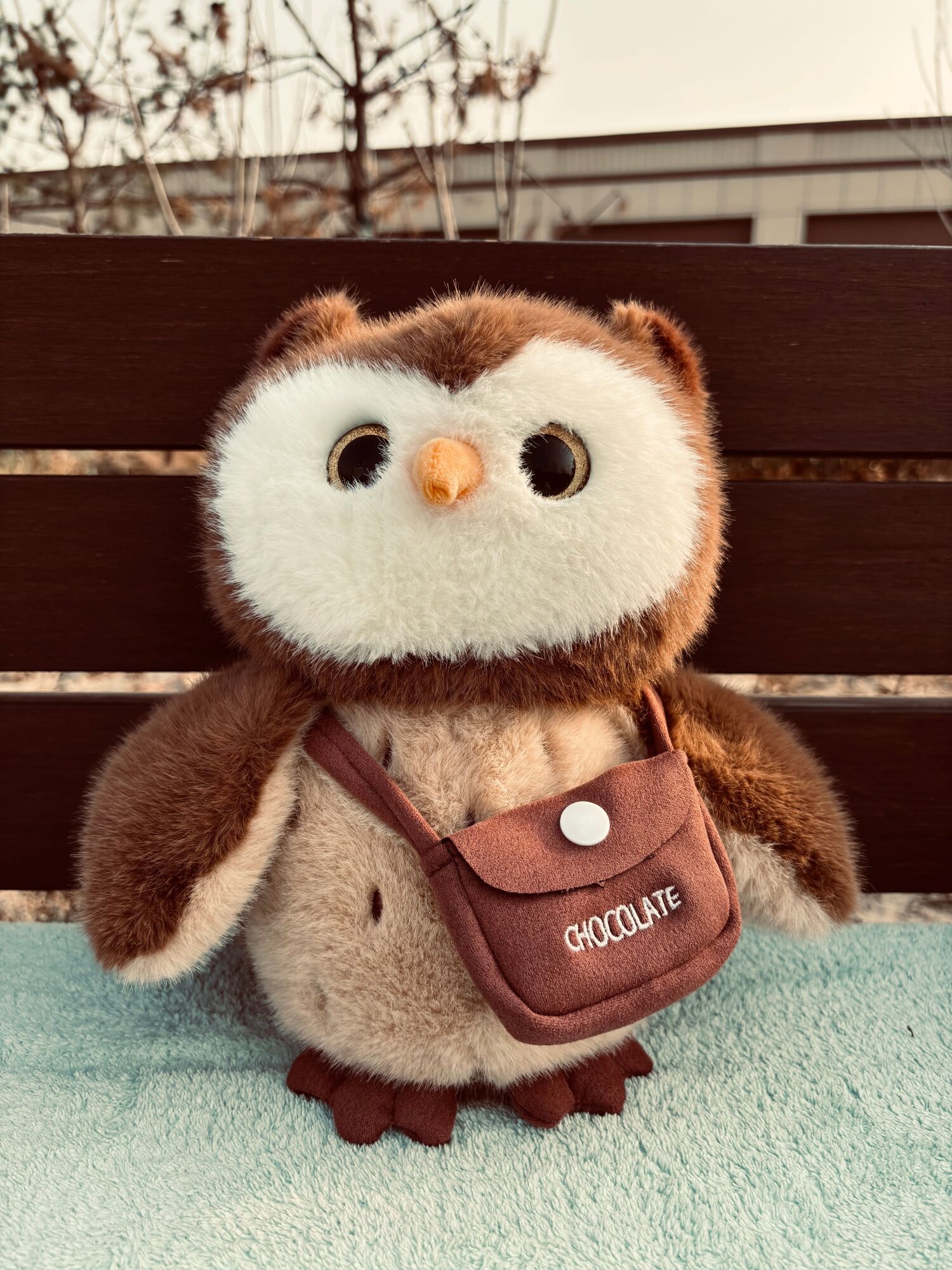 Búho con mochila 23cm