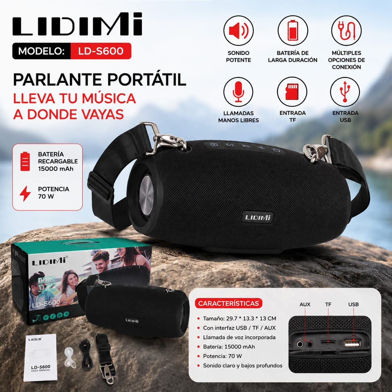PARLANTE LIDIMI LD-S600
