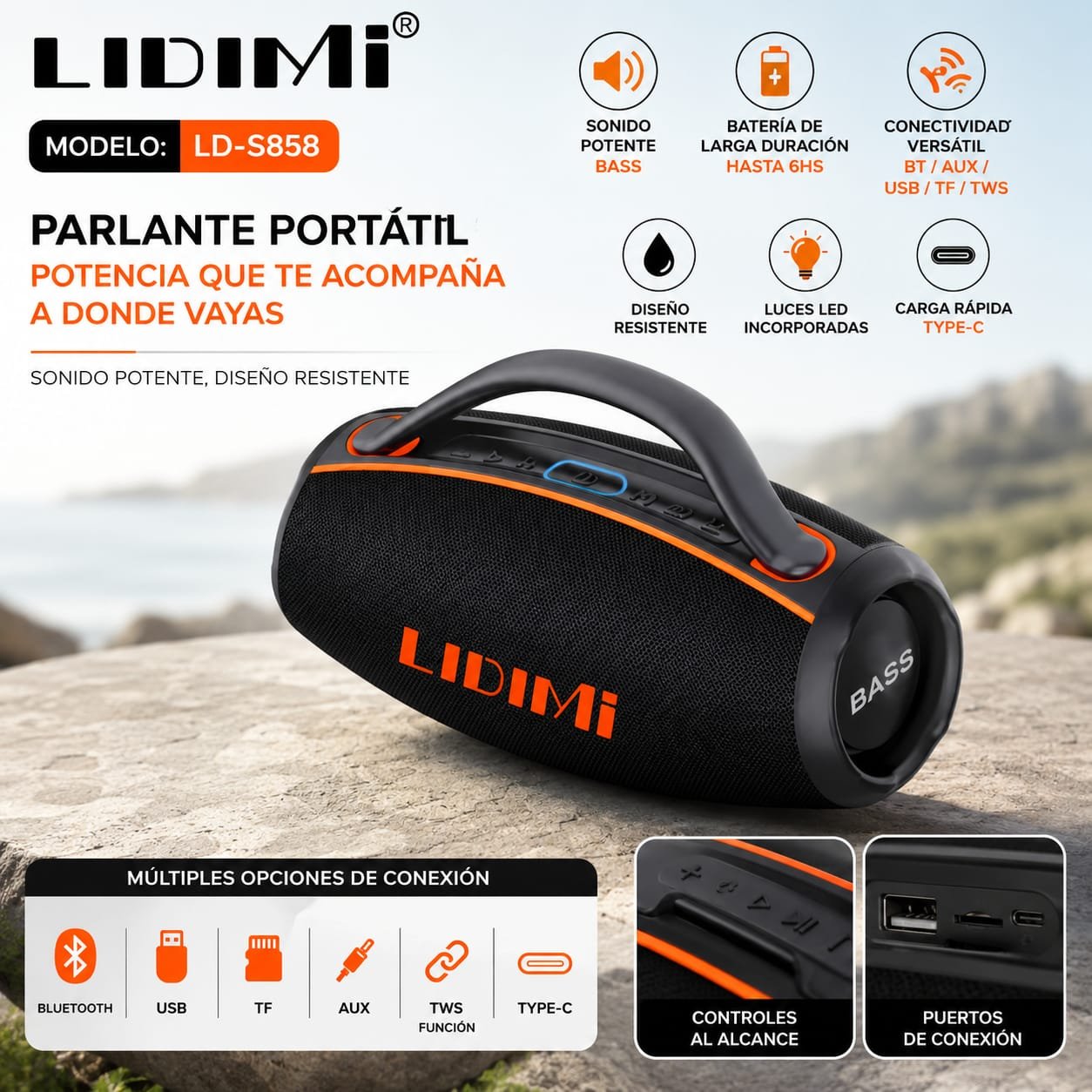 PARLANTE LIDIMI LD-S858