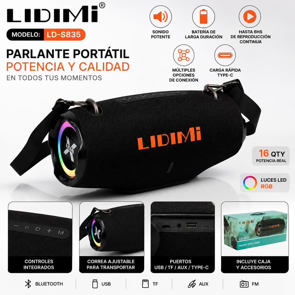PARLANTE LIDIMI LD-S835