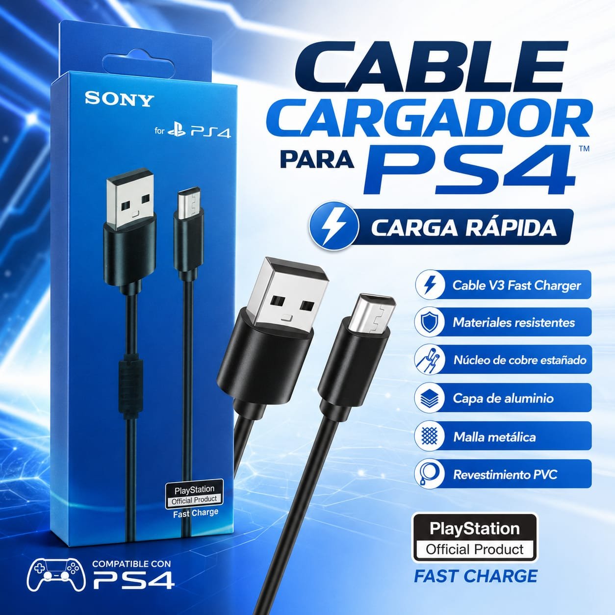 HS-12271 CABLE PS4