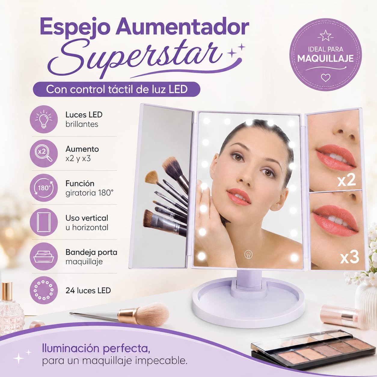 HS-12265 ESPEJO LED MIRROR RB0027