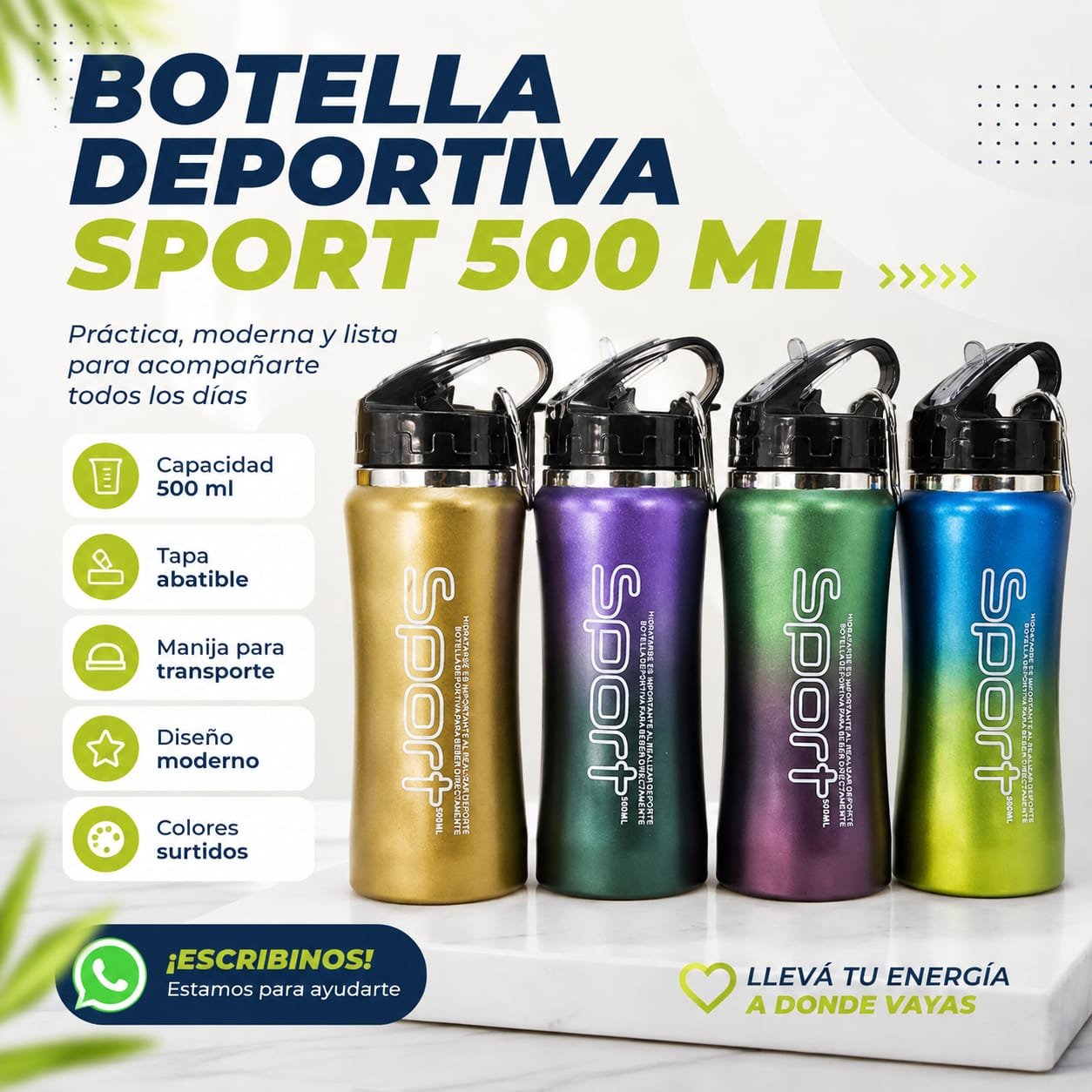 HS-12274 BOTELLA SPORT DEGRADADO 500ML TER-01