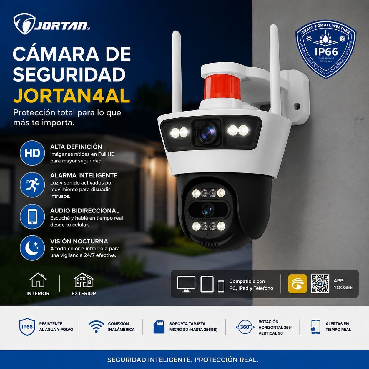 HS-12230 CAMARA JORTAN DOBLE C/ SIRENA AV5606