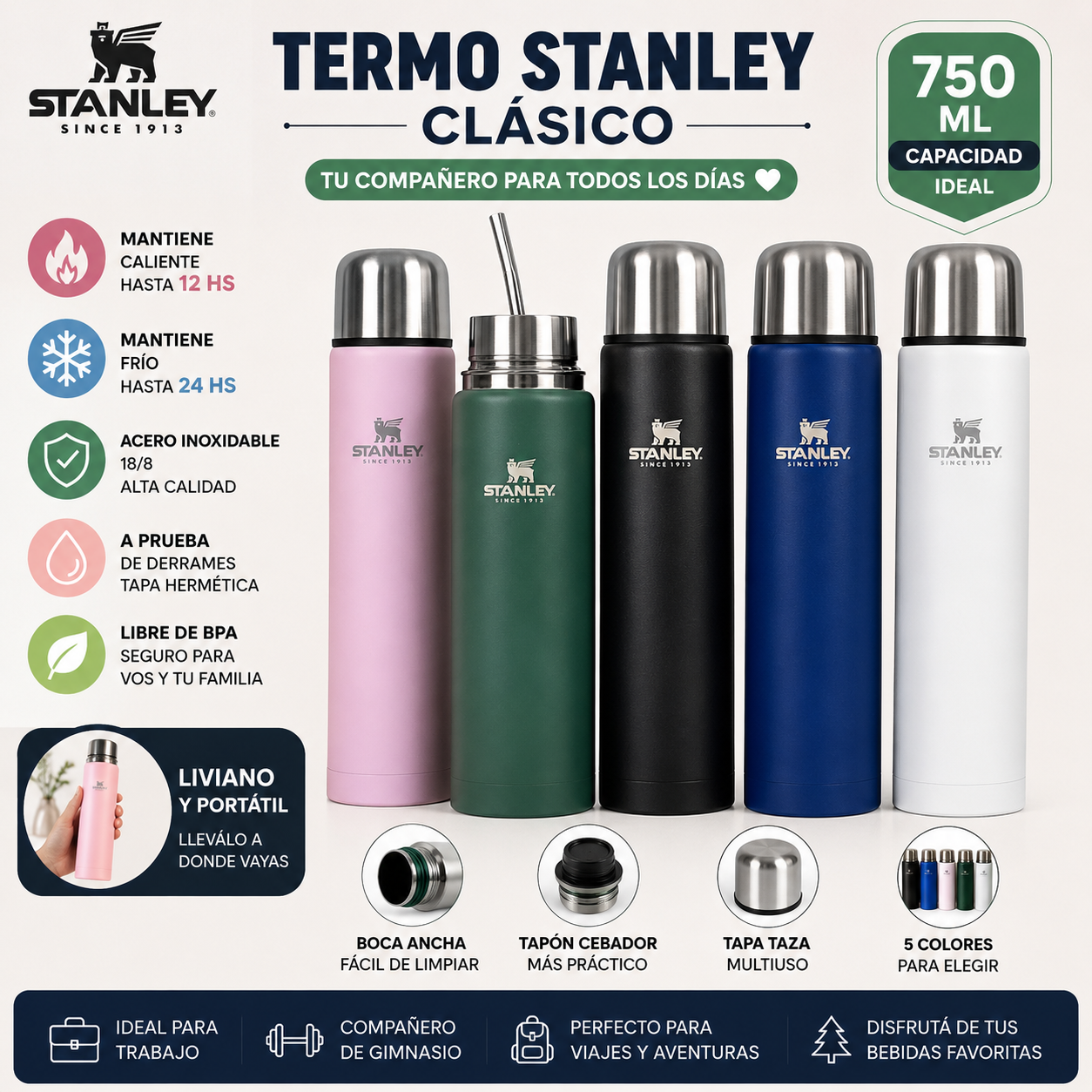 HS-12272 MATELISTO STANLEY 750ML
