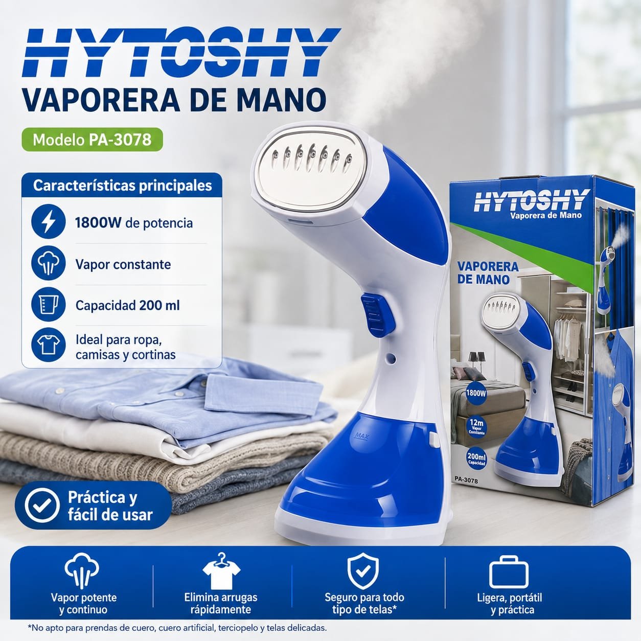 HS-12259 VAPORERA DE MANO HYTOSHY PA-3078