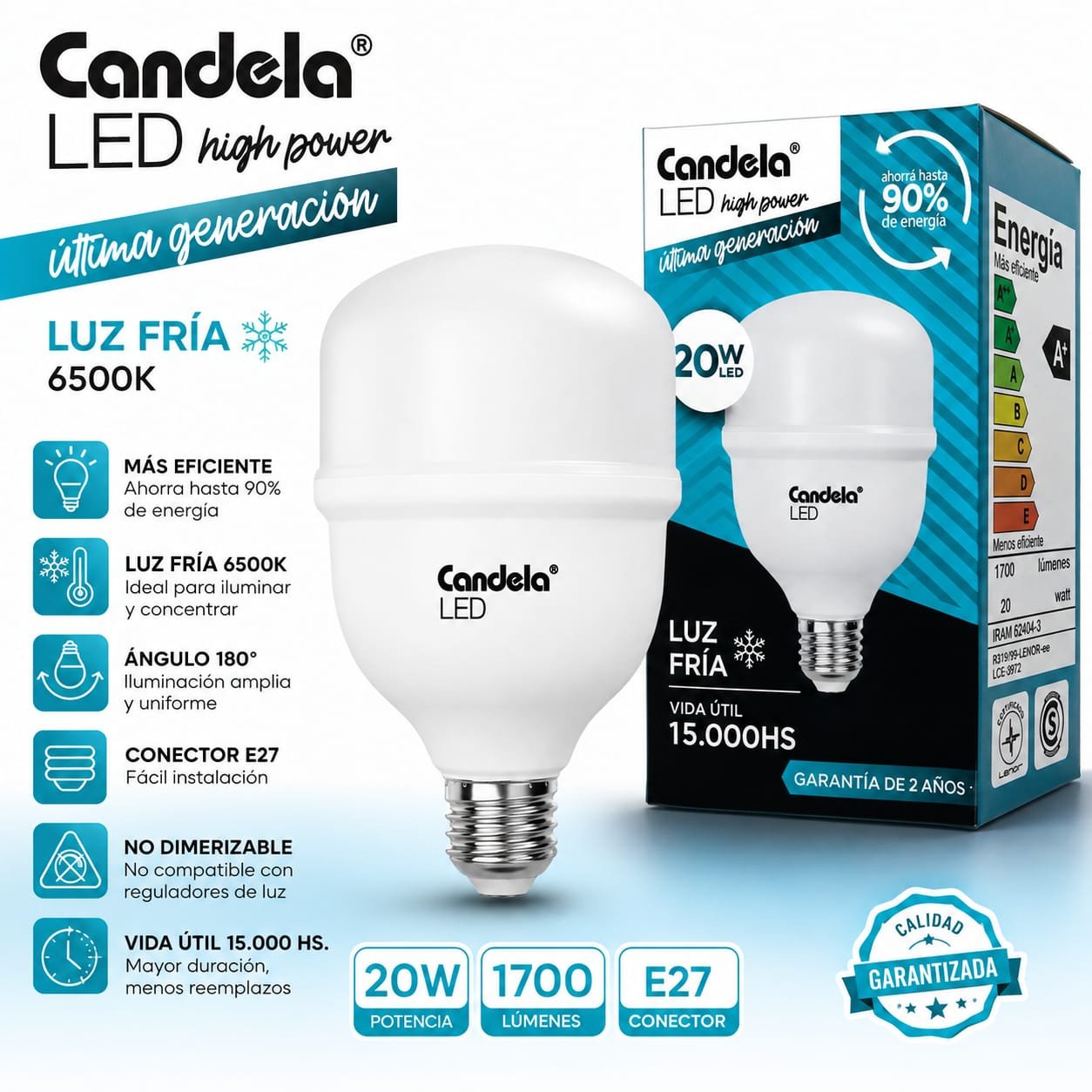 HS-12246 FOCO LED 20W CANDELA