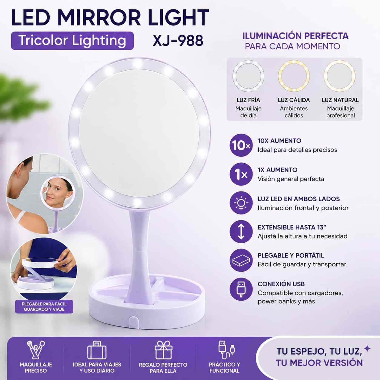 HS-12244 ESPEJO LED MIRROR