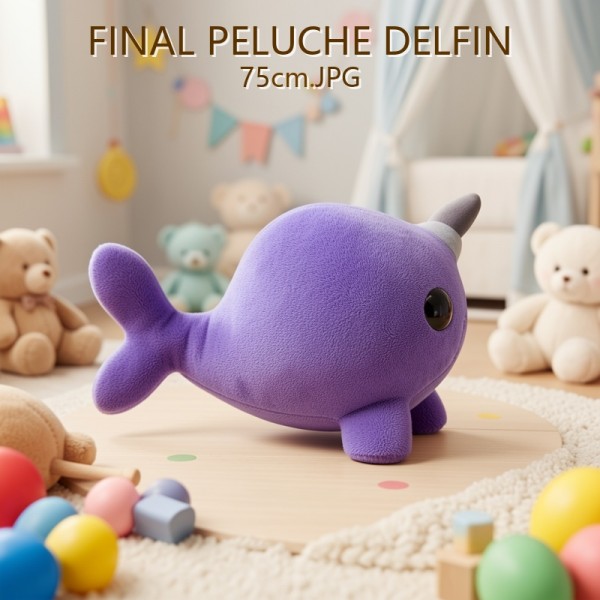 PELUCHE DELFIN 75cm