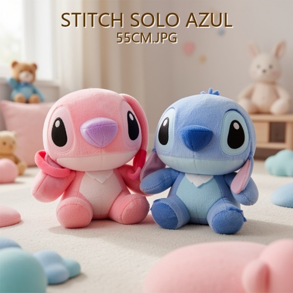 STITCH SOLO AZUL 55CM