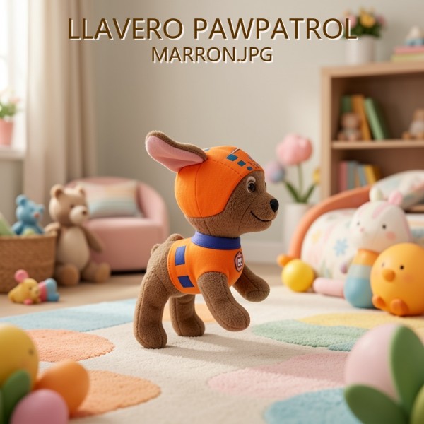 LLAVERO PAWPATROL MARRON