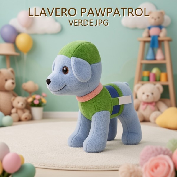 LLAVERO PAWPATROL VERDE