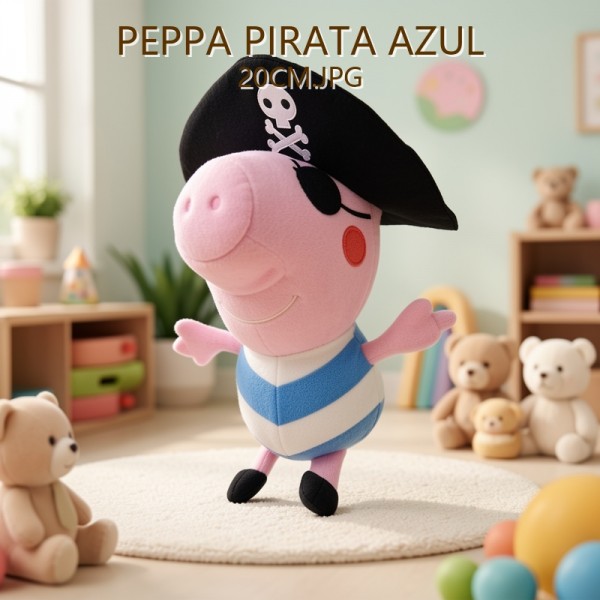 PEPPA PIRATA AZUL 20CM