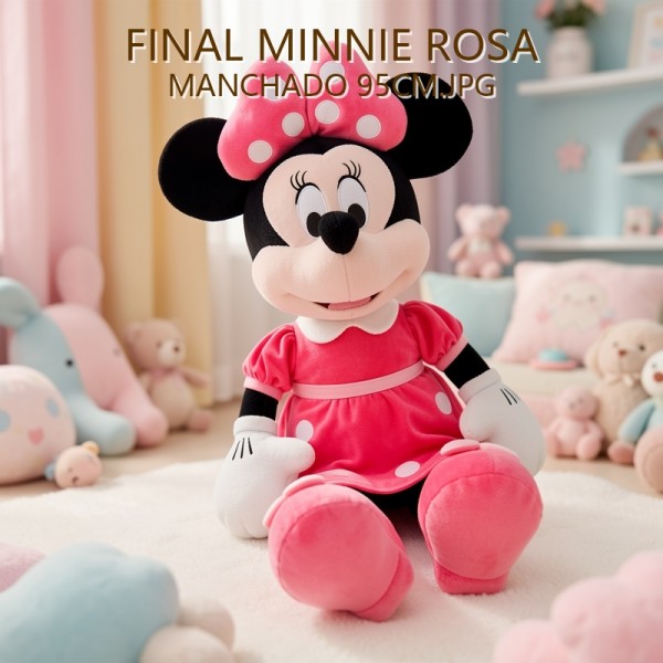 MINNIE ROSA MANCHADO 95CM
