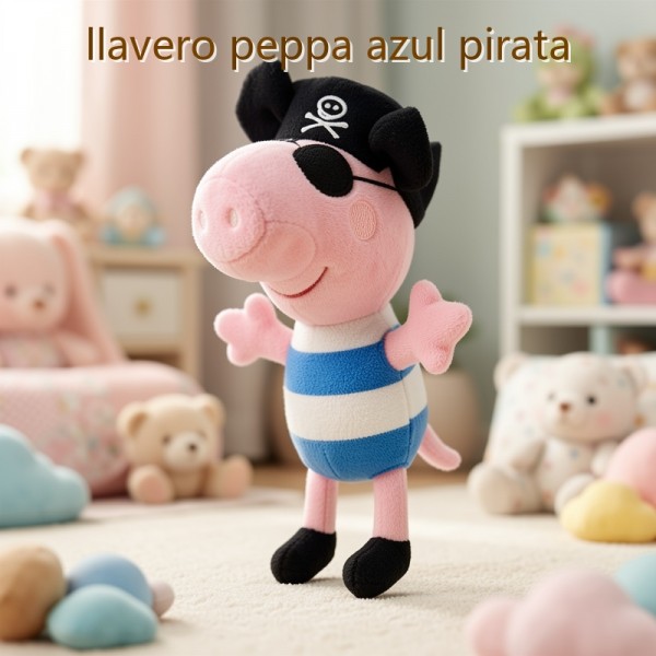 Llavero peppa azul pirata