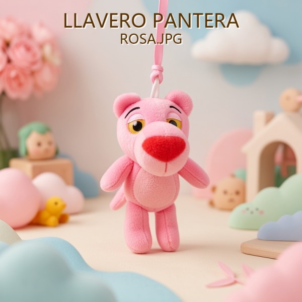 LLAVERO PANTERA ROSA