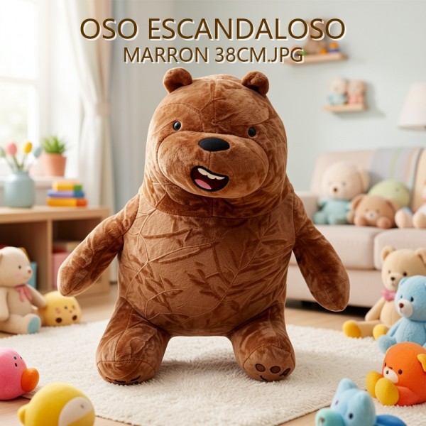 OSO ESCANDALOSO MARRON 38CM