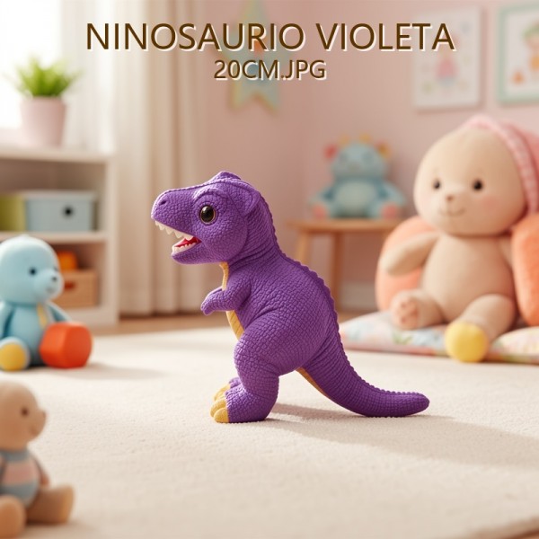 NINOSAURIO VIOLETA 20CM