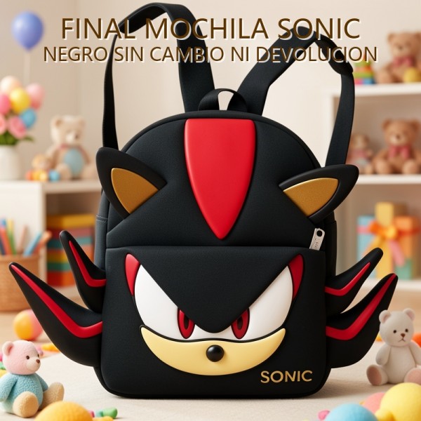 FINAL MOCHILA SONIC NEGRO SIN CAMBIO NI DEVOLUCION