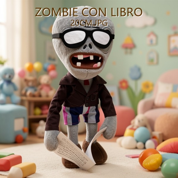 ZOMBIE CON LIBRO 20CM