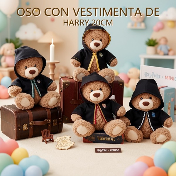 OSO CON VESTIMENTA DE HARRY 20CM