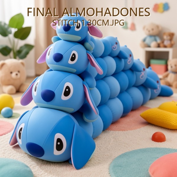 ALMOHADONES STITCH ROSA 1.30CM