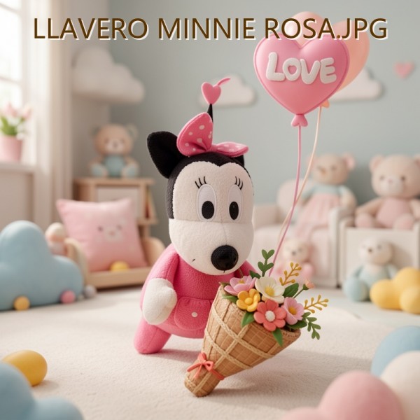 LLAVERO MINNIE ROSA