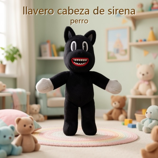 Llavero cabeza de sirena perro