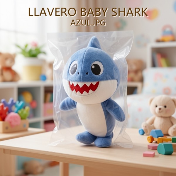 LLAVERO BABY SHARK AZUL
