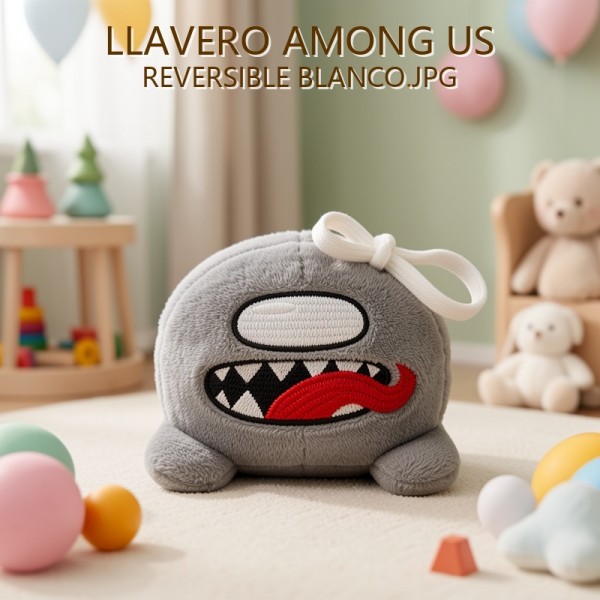 LLAVERO AMONG US REVERSIBLE BLANCO