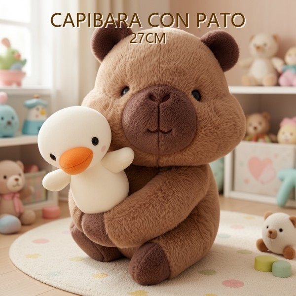 CAPIBARA CON PATO 27CM