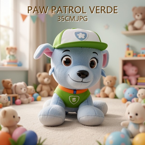PAW PATROL VERDE 35CM