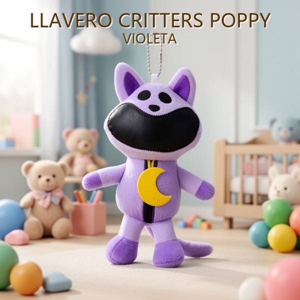 LLAVERO CRITTERS POPPY VIOLETA