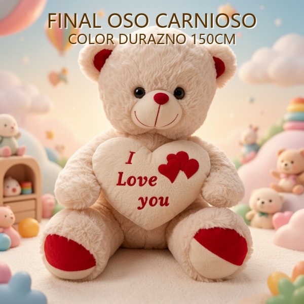 OSO CARINOSO COLOR DURAZNO 150CM