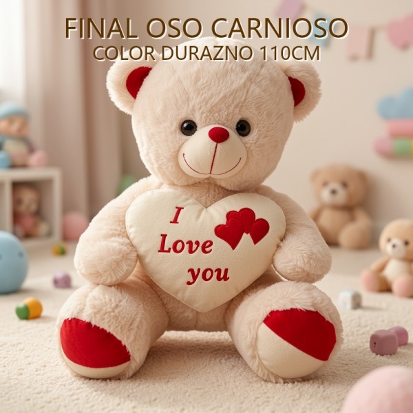 OSO CARINOSO COLOR DURAZNO 120CM