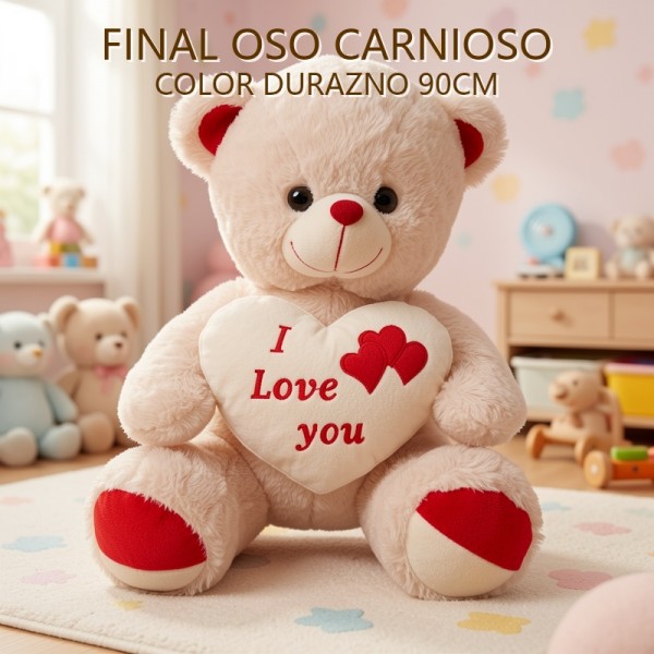OSO CARINOSO COLOR DURAZNO 90CM